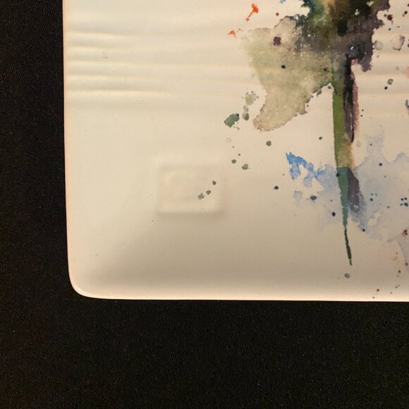 Dean Crouser Red Rose Snack Plate - Picture 3 of 4